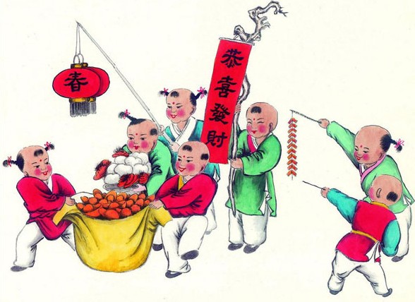 五谷豐登年畫